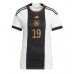 Cheap Germany Leroy Sane #19 Home Football Shirt Women World Cup 2022 Short Sleeve